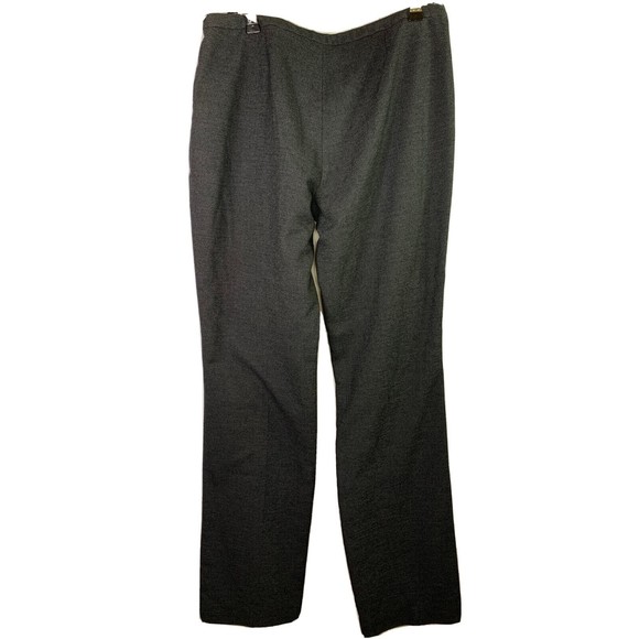 Tahari Womens Size 8 Pants Gray Poly Elastane Trousers Small Check Pattern - Picture 2 of 11